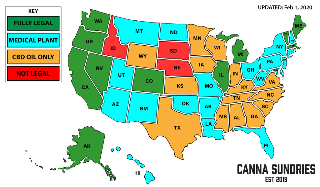 Which US States and Territories Have Legalized Recreational and Medicinal Cannabis?