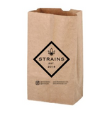SOS Kraft Paper Bags with 1 Color Imprint – 1 Side (250 pieces) freeshipping - CannaSundries