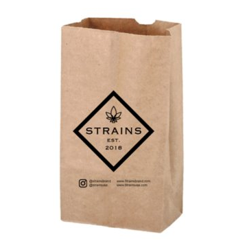 SOS Kraft Paper Bags with 1 Color Imprint – [1000 Count